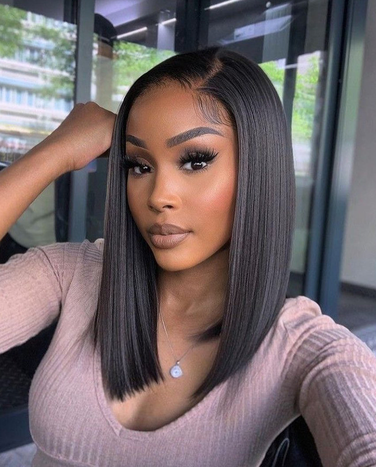 13X4 HD Lace Frontal Piece Straight Natural Black