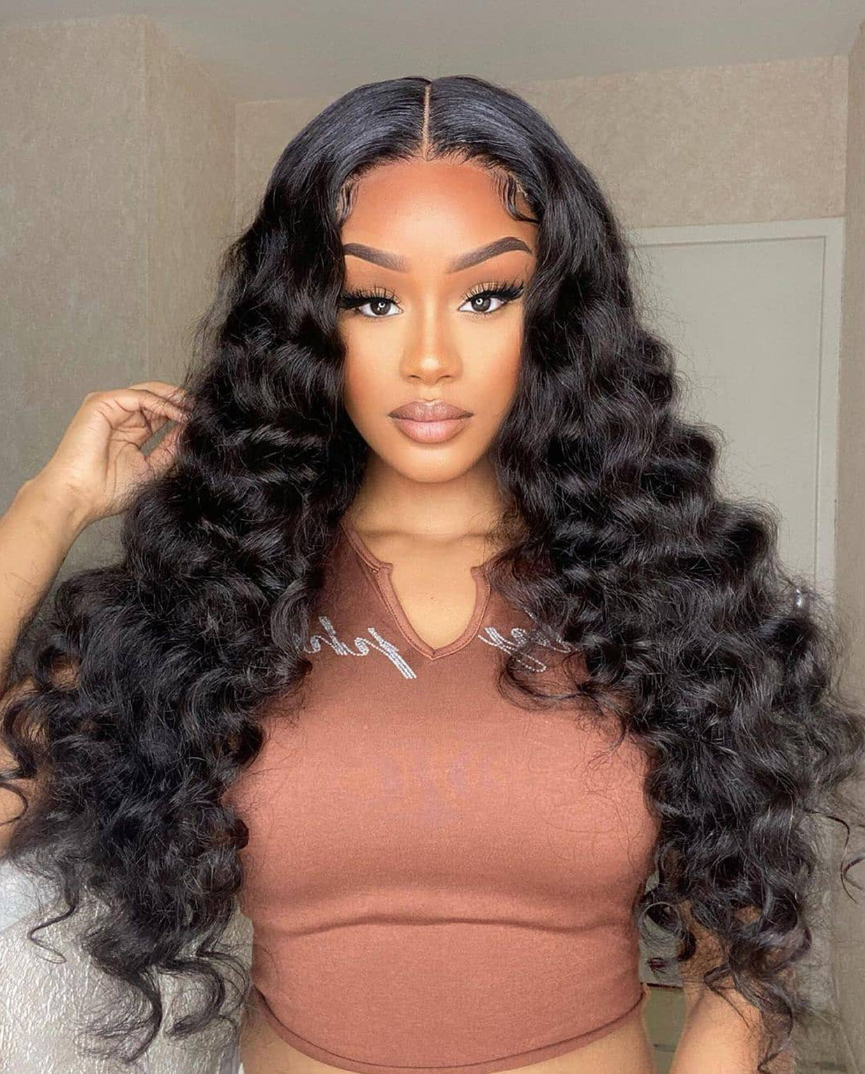 Loose Wave Natural Black 100% Human Virgin Hair One Bundle