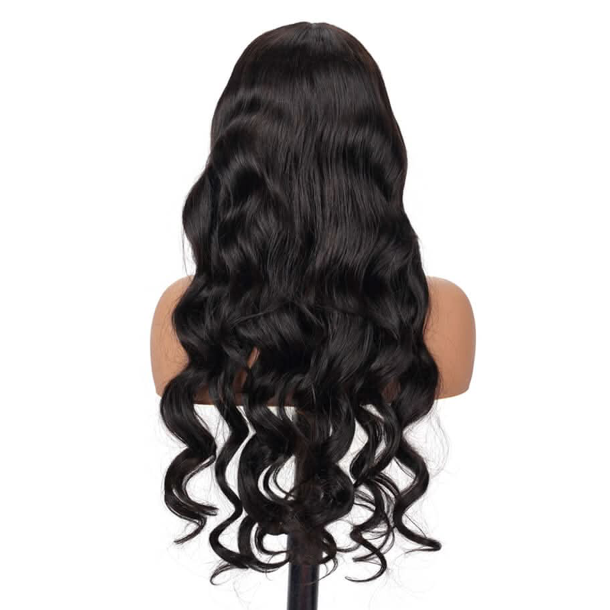 Glueless Wig 7x5 Closure Lace Invisible Knot Pre-plucked & Cut Loose Wave Natural Black