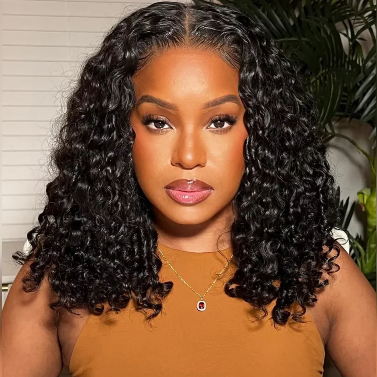 13X4 HD Lace Frontal Bob Wig Water Wave Natural