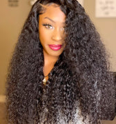 Charmanty Glueless 13x4 Front Lace Air Wig Deep Wave With Realistic Hairline