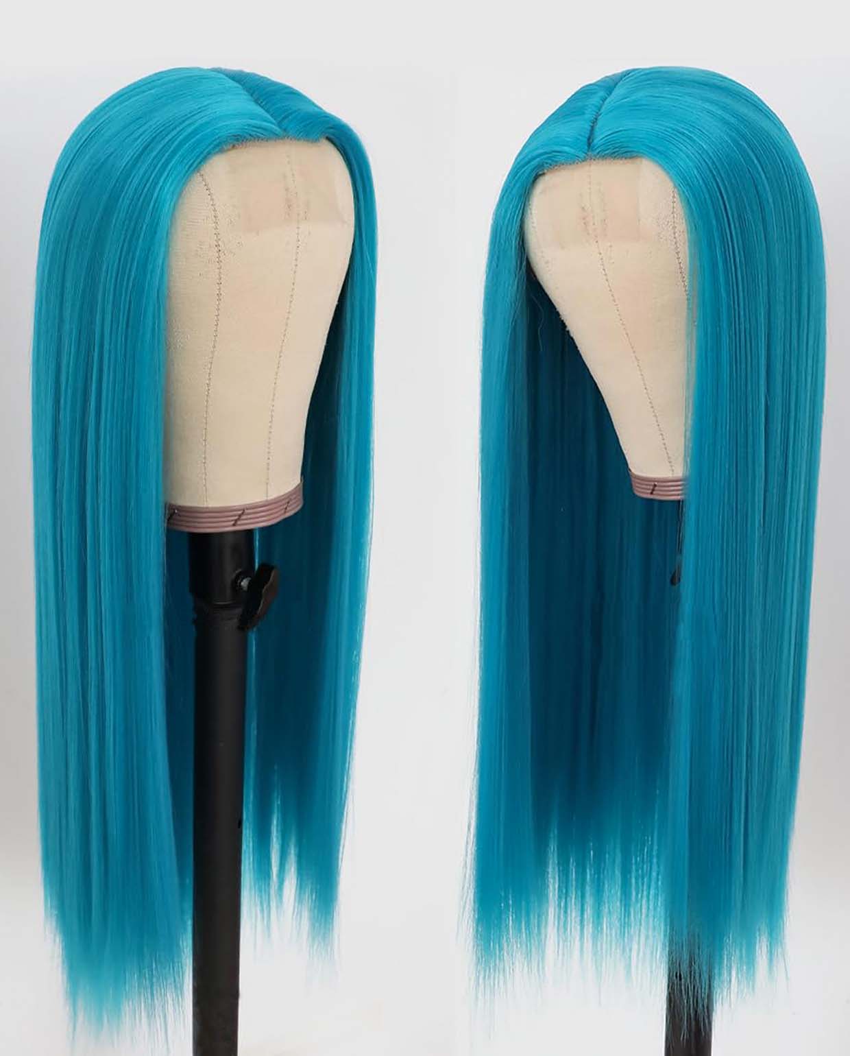 Straight Baby blue Wig 13x4/4x4/5x5 Lace