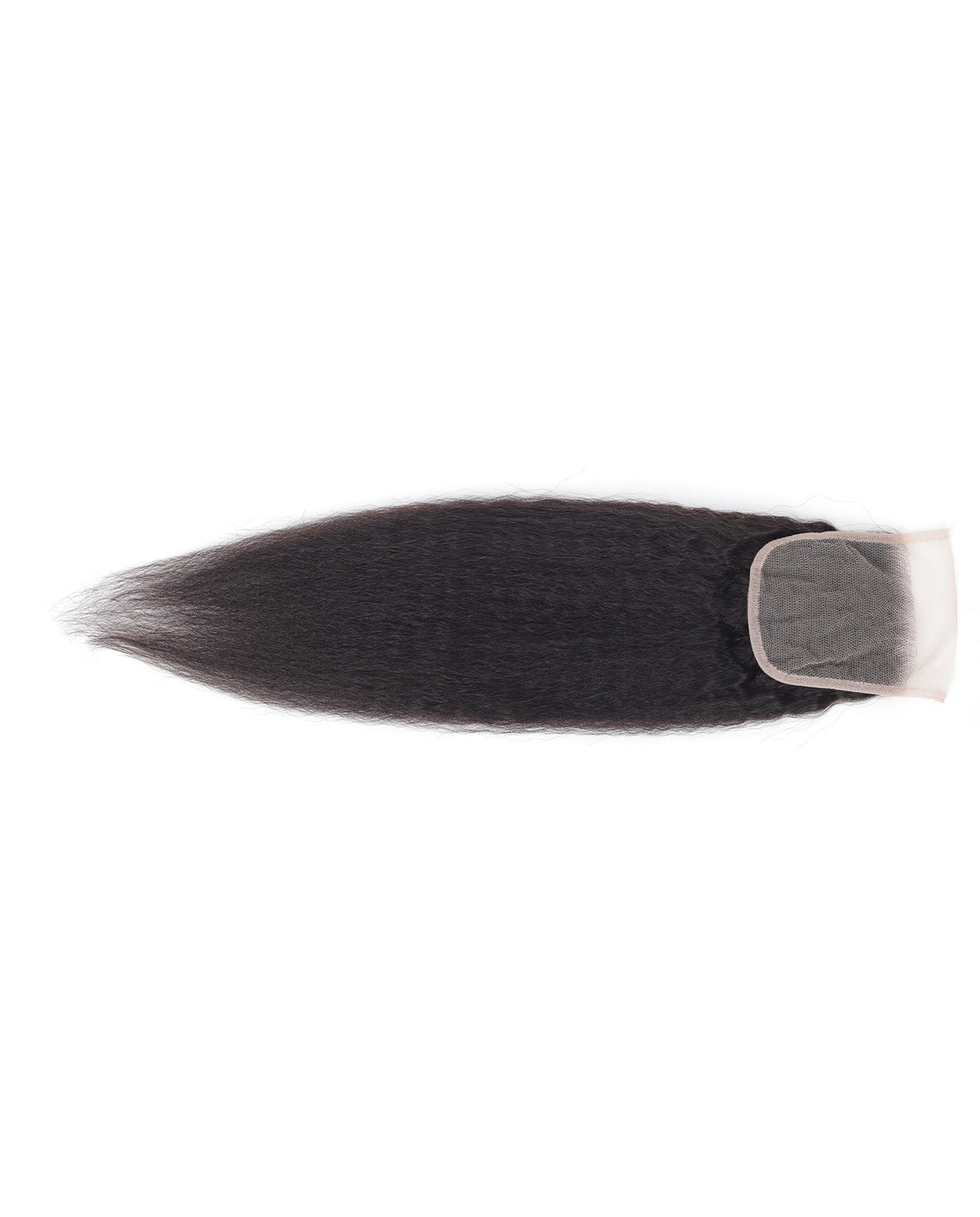 4x4 Lace Kinky Straight Natural Black Closure Piece