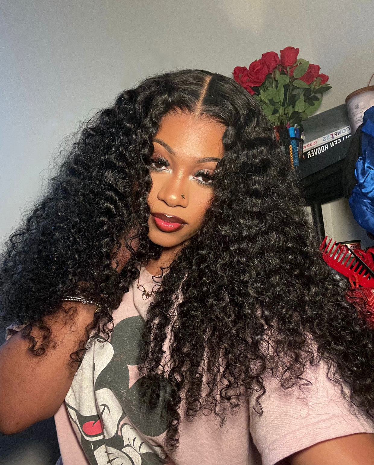 13x4 Lace Front Deep Wave Natural Black