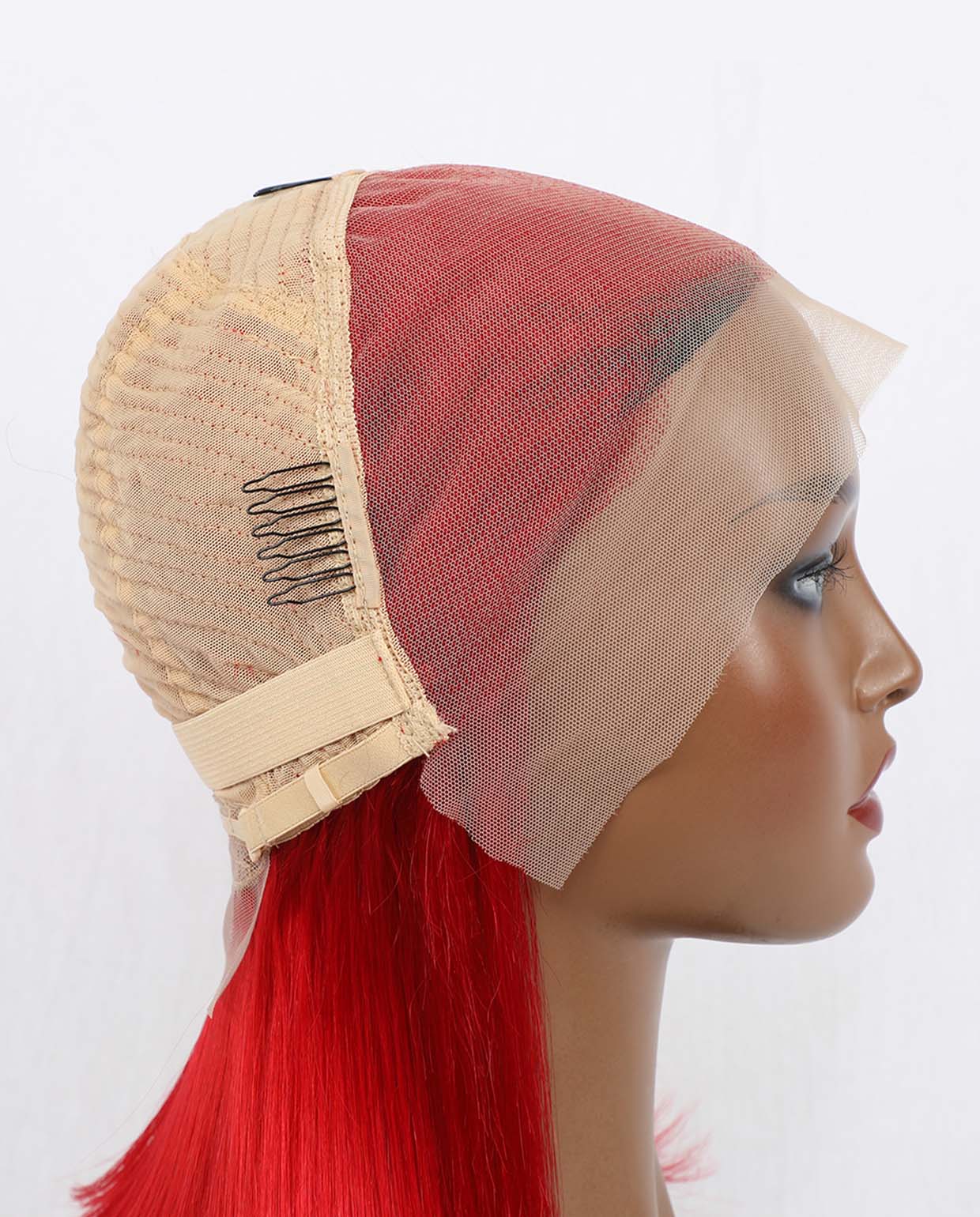 13x4 Lace Straight Red Wig