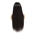 Charmanty Super Natural Straight Frontal Wig 4X4 Transparent Lace 180% Density Perfect Hairline