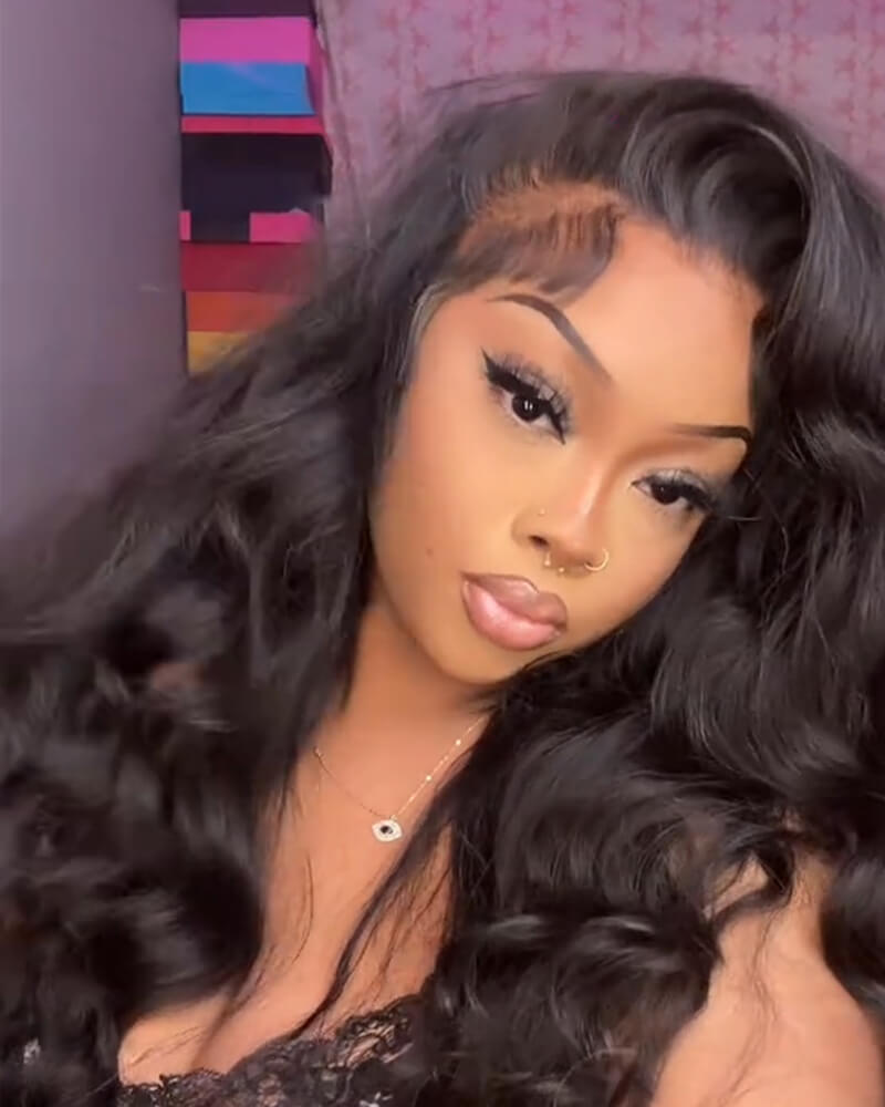 Charmanty Gorgeous Body Wave Wig Human Hair with 9x6 M-Cap Pre-Bleached Knots Pre-Plucked Natural Hairline