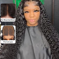 Charmanty Jerry Curly M-Cap Wig 9x6 Invisible Lace with Pre-Bleached Tiny Knots Pre-Plucked Natural Hairline