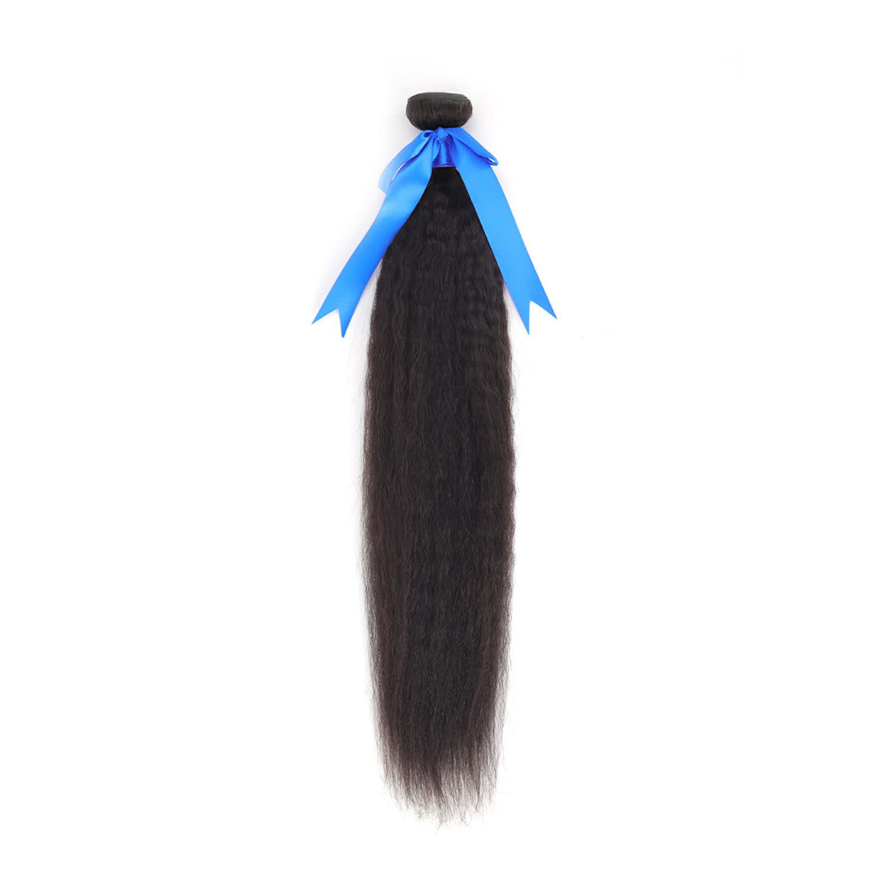 Premium Indian 100% Human Virgin Hair Kinky Straight Natural Black One Bundle