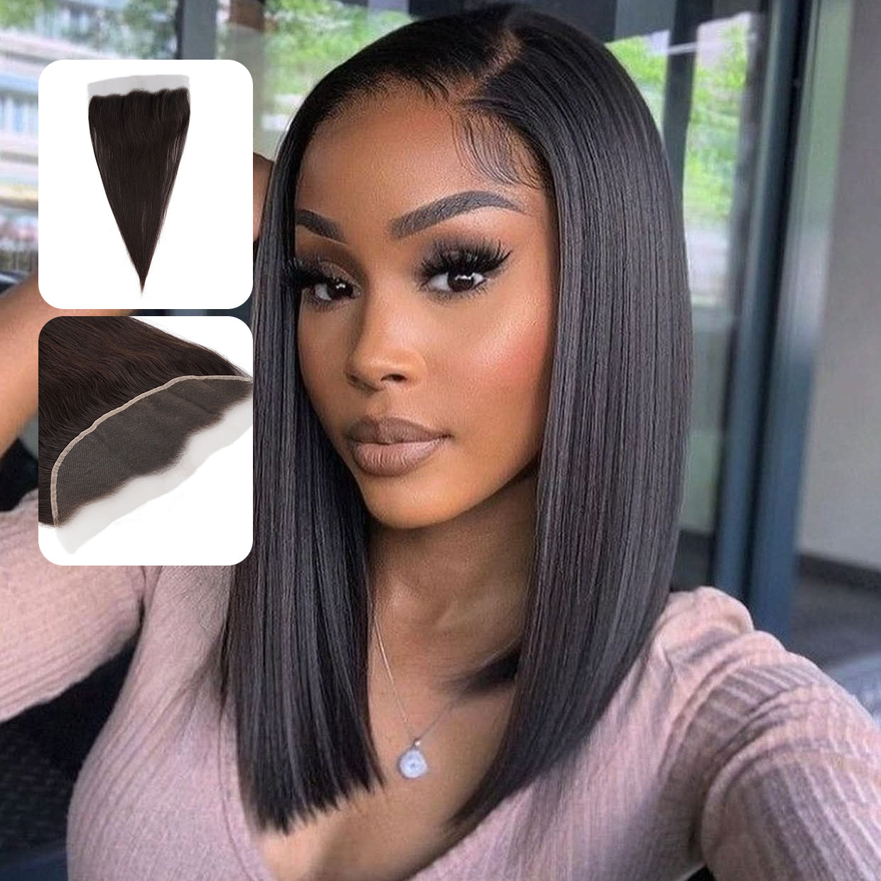 13X4 HD Lace Frontal Piece Straight Natural