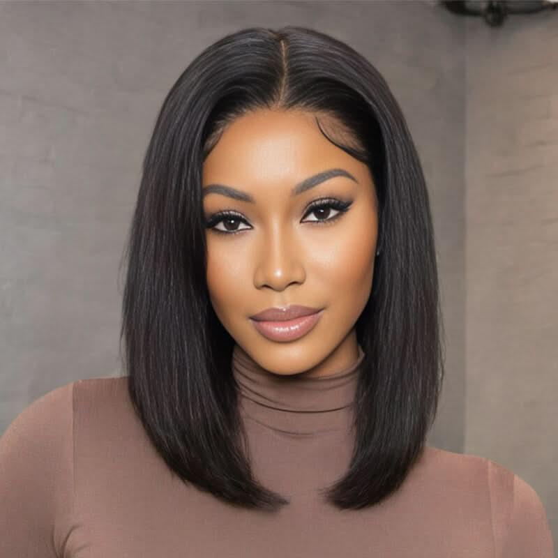 13x4 HD Lace Frontal Bob Wig Straight Natural