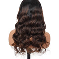 Charmanty Gorgeous Black to Chestnut Brown Ombre Loose Wave Wig Glueless 5x5 Undetectable HD Lace