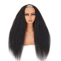 Charmanty Effortless Kinky Straight U Part Wig Human Hair Natural Black Color