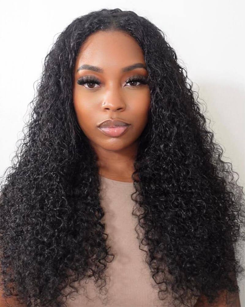 Charmanty Bouncy Kinky Curly V Part Wig Super Natural Looking