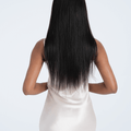 Glueless Wig 9X6 Wig Straight Natural Black Model back display