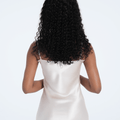 Glueless Wig 9X6 Deep Wave Natural Black Model back display