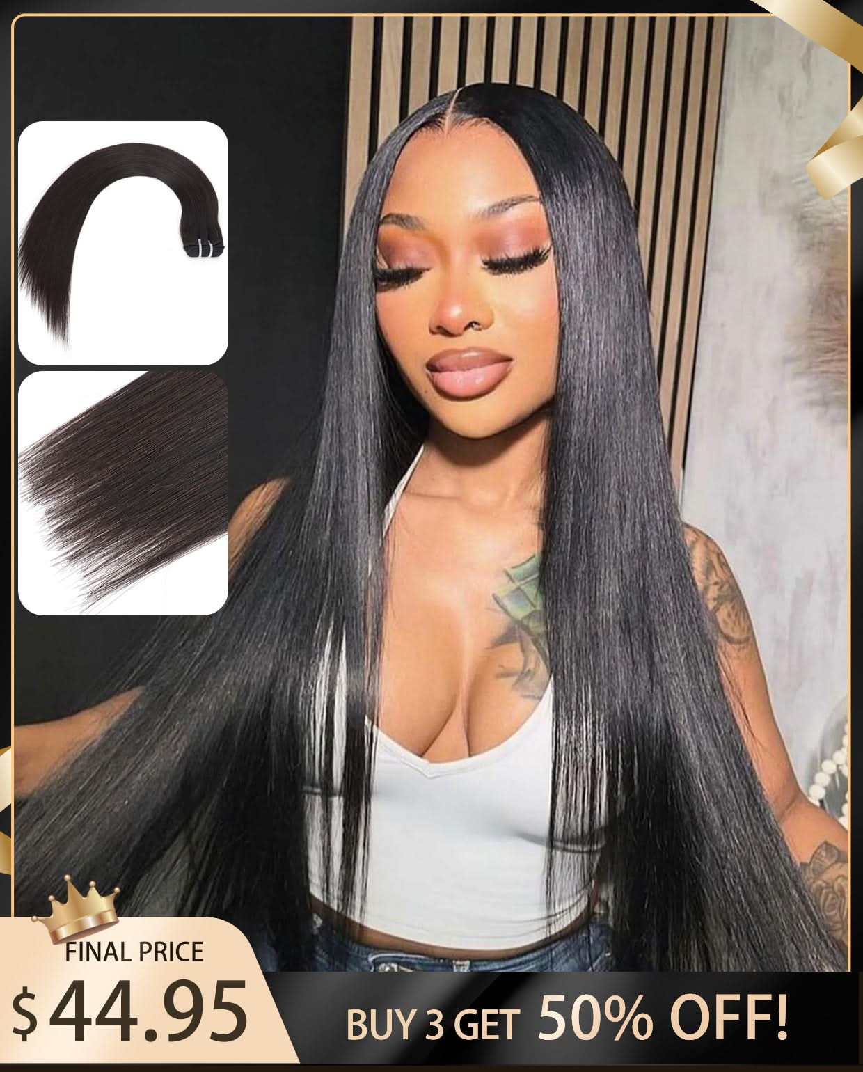 Vietnamese Raw Grade Silky Straight Natural Black 100% Human Hair One Bundle